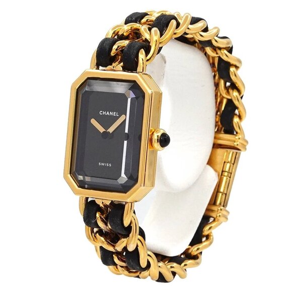 CHANEL Premiere Size S H0001 Vintage Quartz Black Dial Ladies Watch 90288639 - Picture 1 of 6